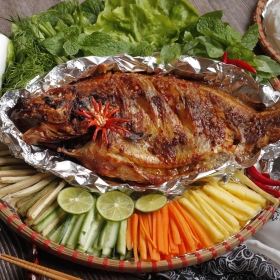 Cá chim nướng giấy bạc