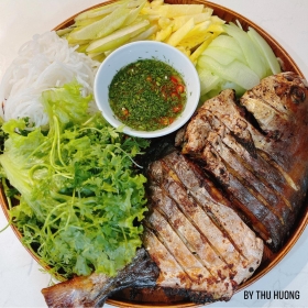 Cá chim nướng mọi