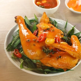 Gà hấp mắm nhĩ