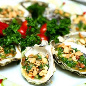 Hàu sữa nướng mỡ hành