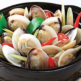 Nghêu hấp sả