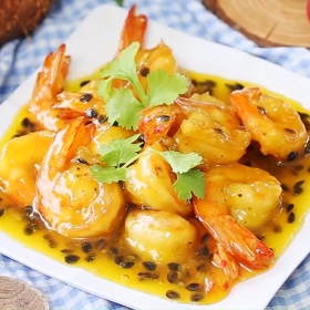 Tôm sú sốt chanh dây